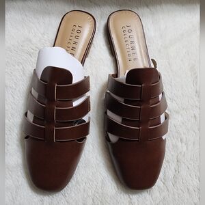 Journee Collection Brown Jazybell Fisherman Sandals Size 7